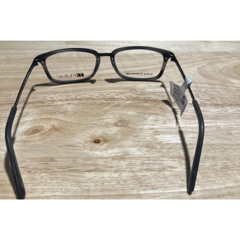 MINI EYEWEAR 765006 30/ GRAY HORN 53-18-140 FLEX HINGE EYEGLASSES “M40